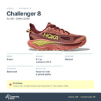 Women's HOKA Challenger 8 BLUSH - DARK CEDAR specs