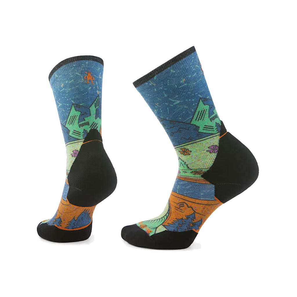 Smartwool Trail Run Mountain Print Crew Womens