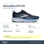 Women's Brooks Adrenaline GTS 25 Spellbound-Blazing Bell-Pink specs