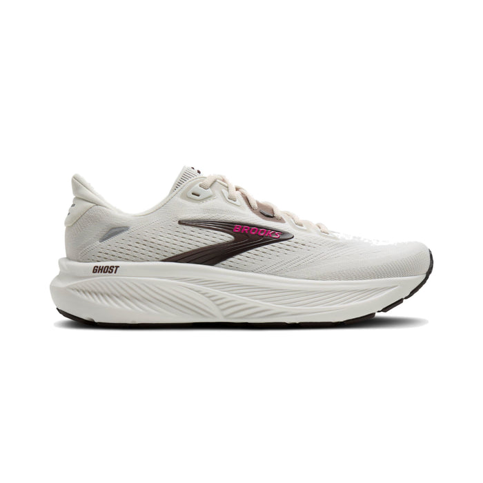 Women's - Brooks Ghost 18 - Coconut/Coffee/Fuchsia