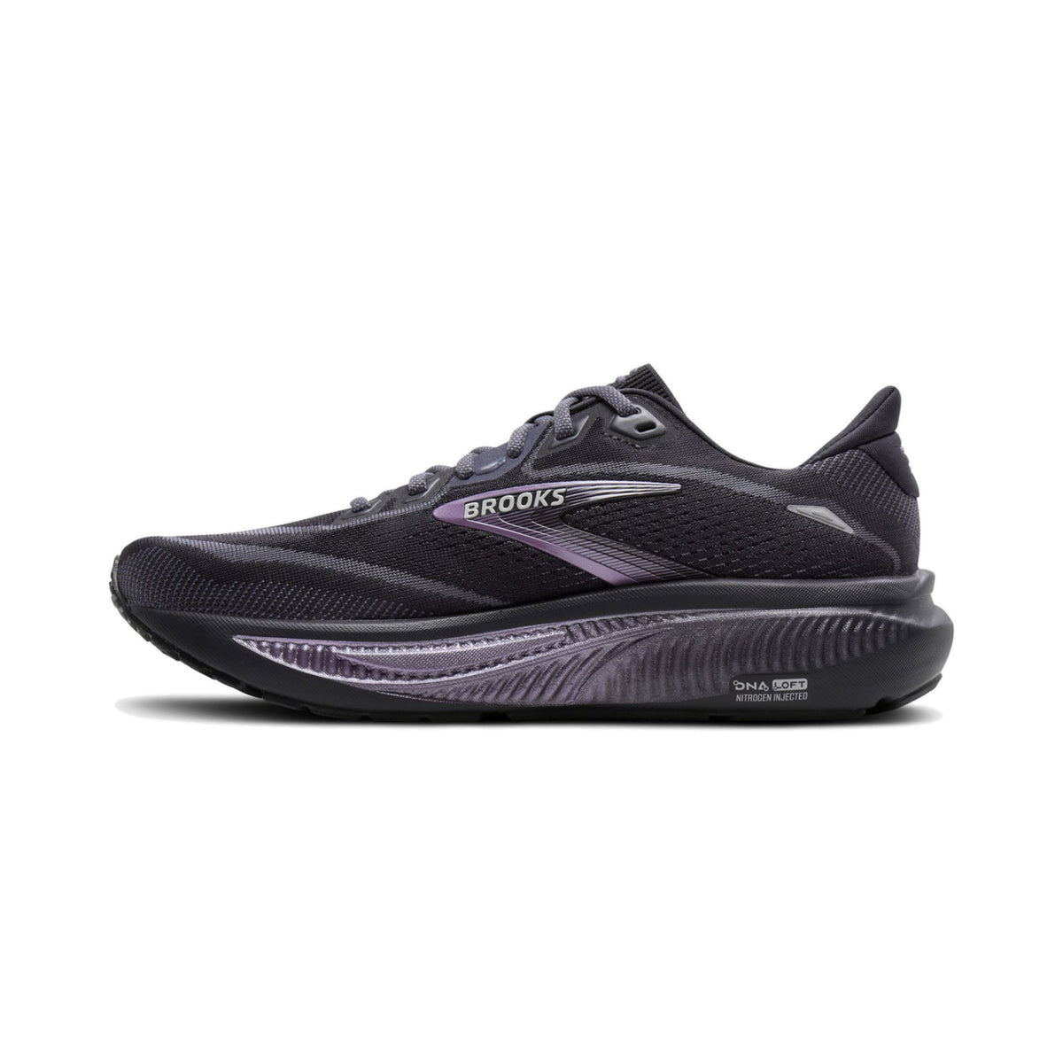 Women's Brooks Ghost 18 Ebony-Folkstone-Metallic running shoe