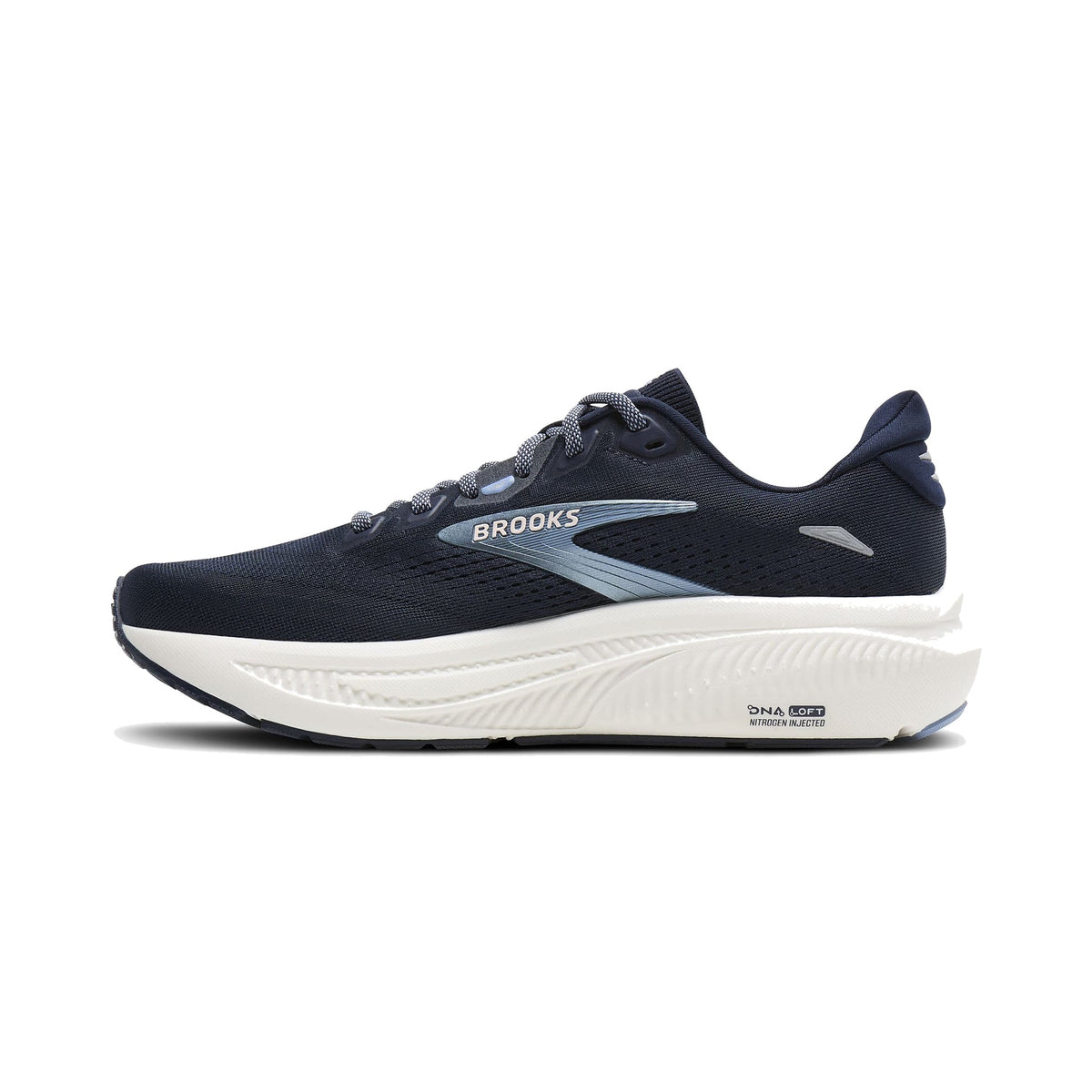Women's Brooks Ghost 18 Navy-Rain Washed-Coconut running shoe