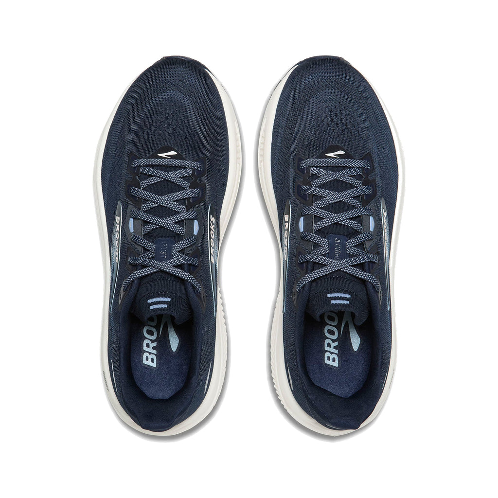 Women's Brooks Ghost 18 Navy-Rain Washed-Coconut running shoe