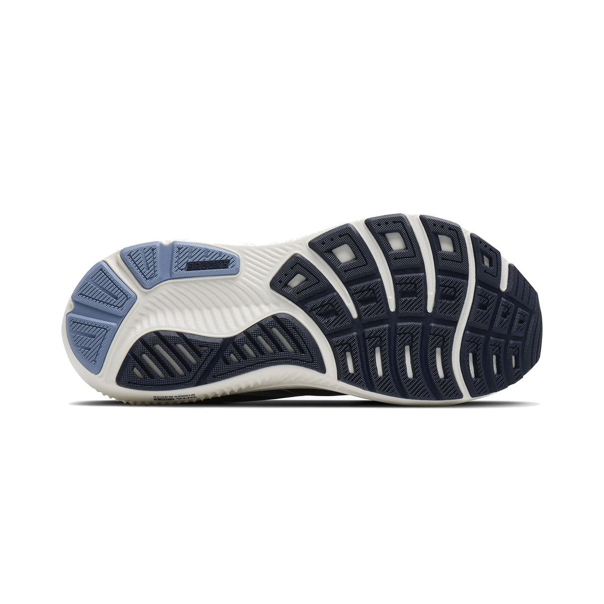 Women's Brooks Ghost 18 Navy-Rain Washed-Coconut running shoe