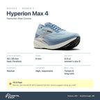 Women's Brooks Hyperion Max 4 Nantucket-Blue-Chrome specs