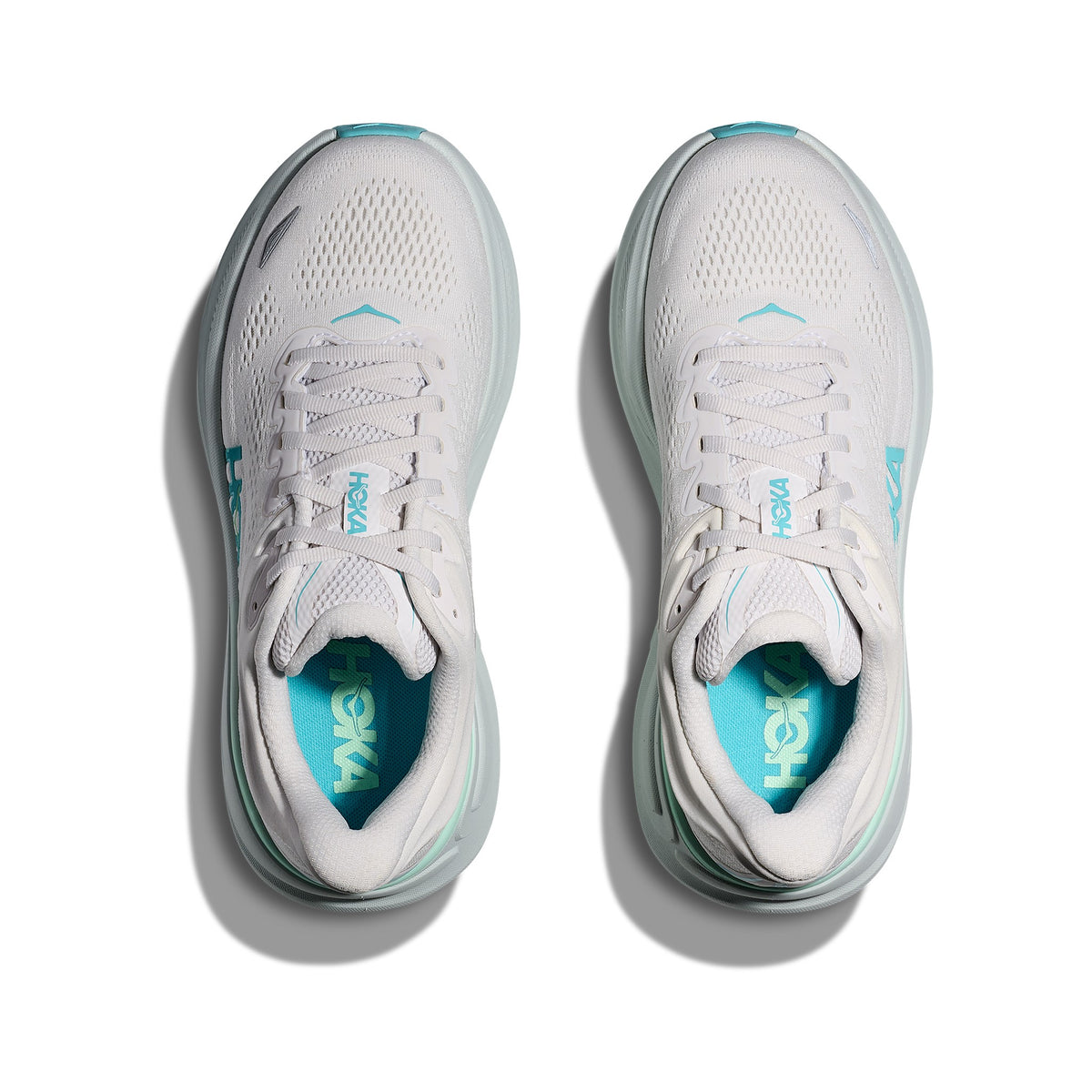 Women's HOKA Bondi 9 Frost-Cielo Blue running shoe