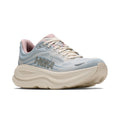Women's HOKA Bondi 9 Glimmers- Alabaster - Mineral Blue running shoe