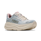 Women's HOKA Bondi 9 Glimmers- Alabaster - Mineral Blue running shoe