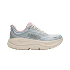 Women's HOKA Bondi 9 Glimmers- Alabaster - Mineral Blue running shoe