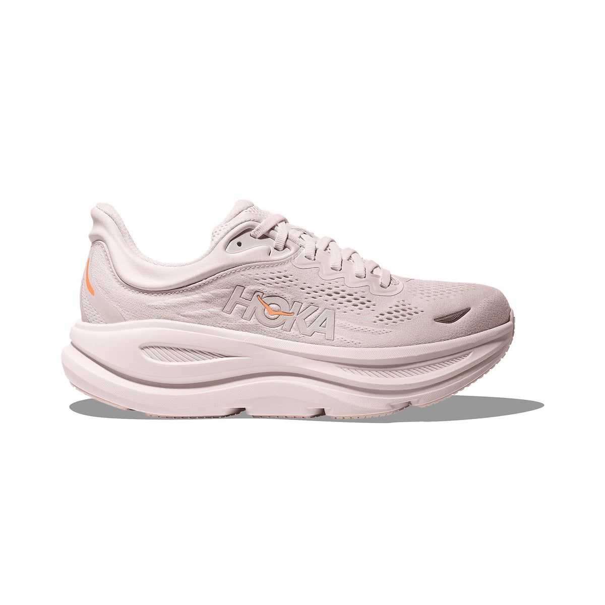 Women's HOKA Bondi 9 lilac cream - tangerine glow running shoe