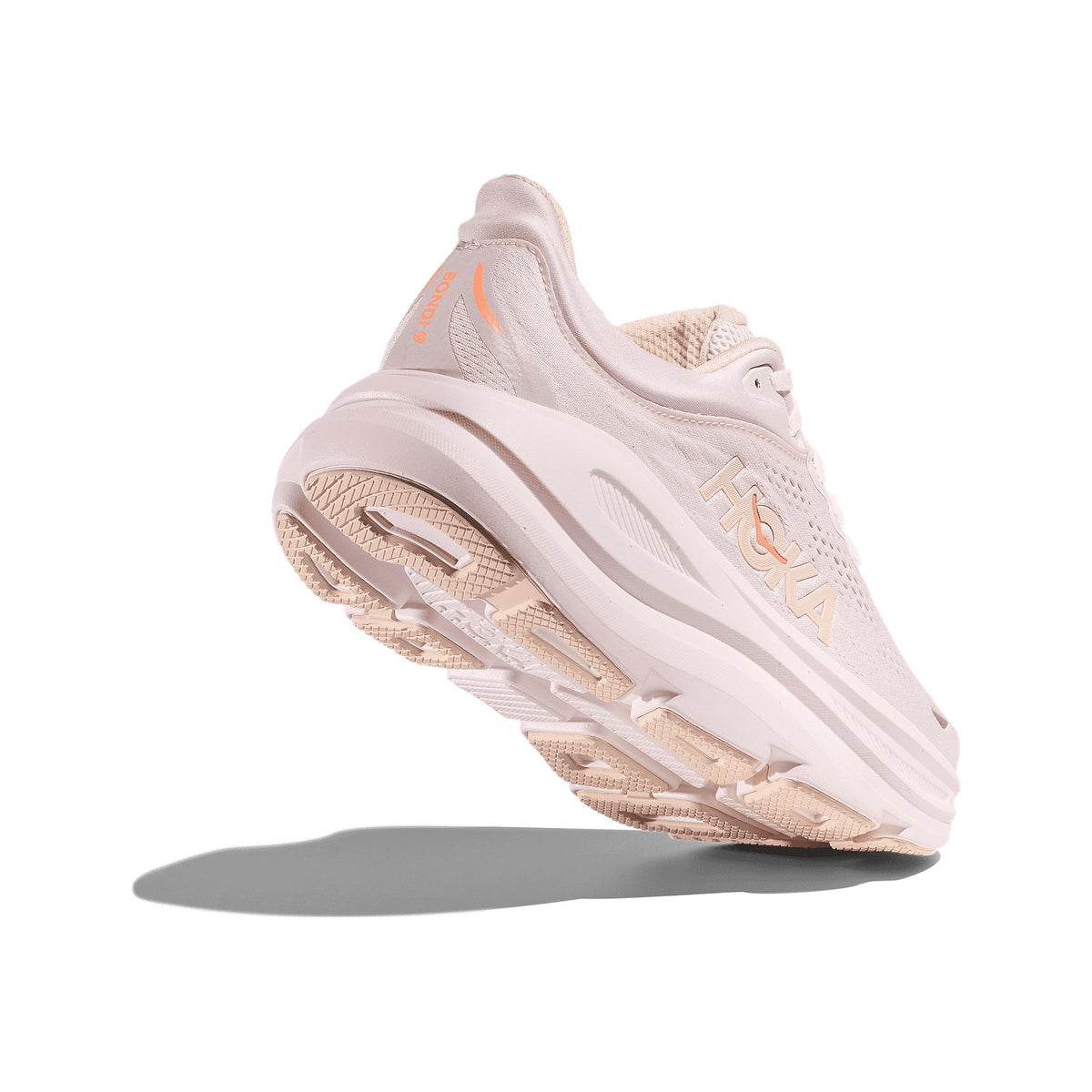 Women's HOKA Bondi 9 lilac cream - tangerine glow running shoe