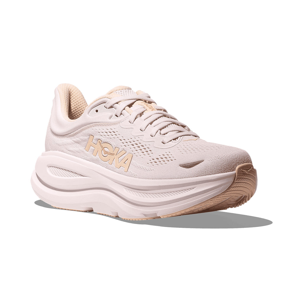 Women's HOKA Bondi 9 lilac cream - tangerine glow running shoe