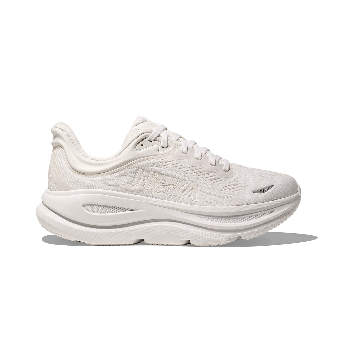 Women's HOKA Bondi 9 White-White running shoe