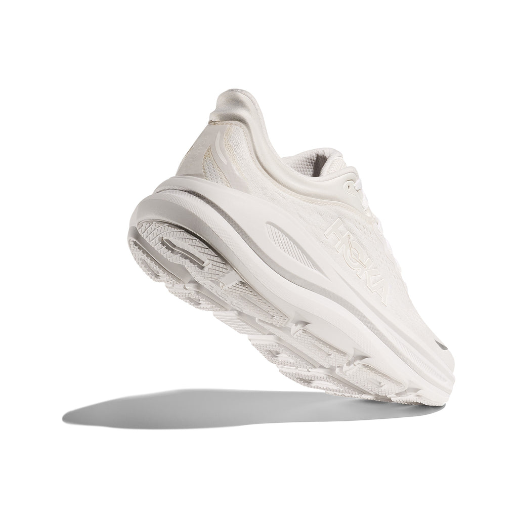Women's HOKA Bondi 9 White-White running shoe