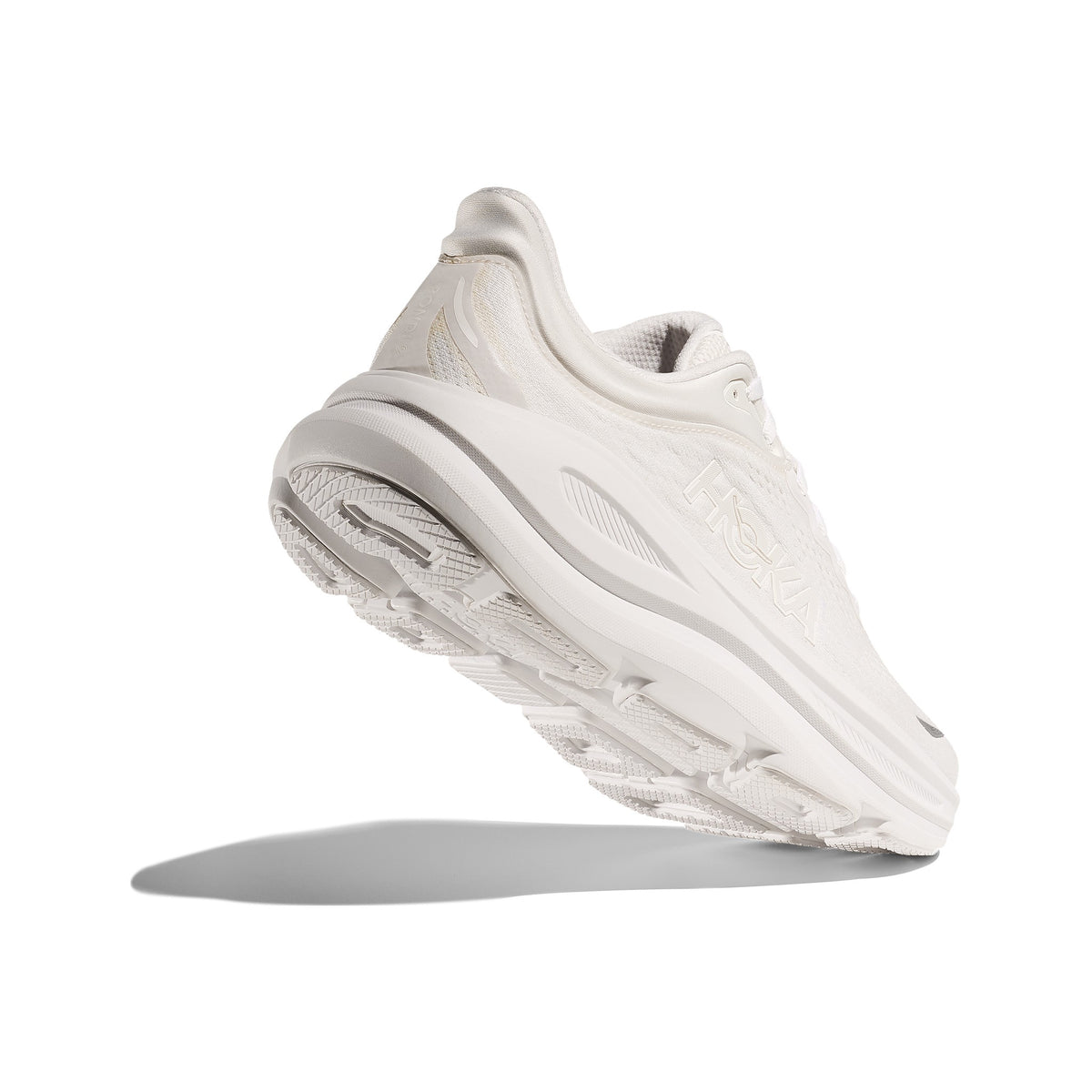Women's HOKA Bondi 9 White-White running shoe