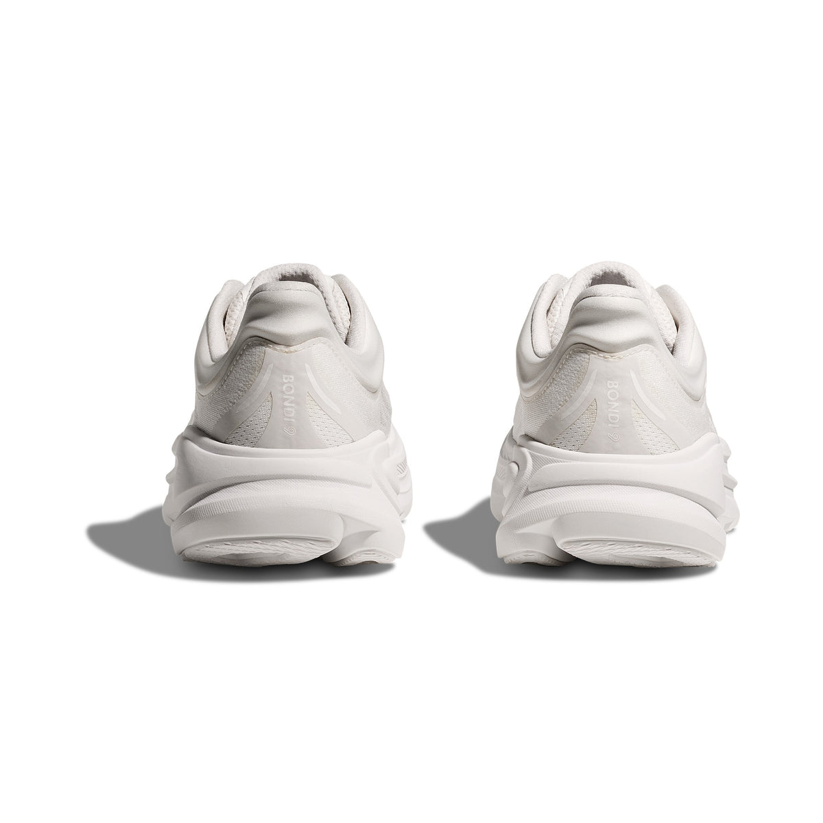 Women's HOKA Bondi 9 White-White running shoe
