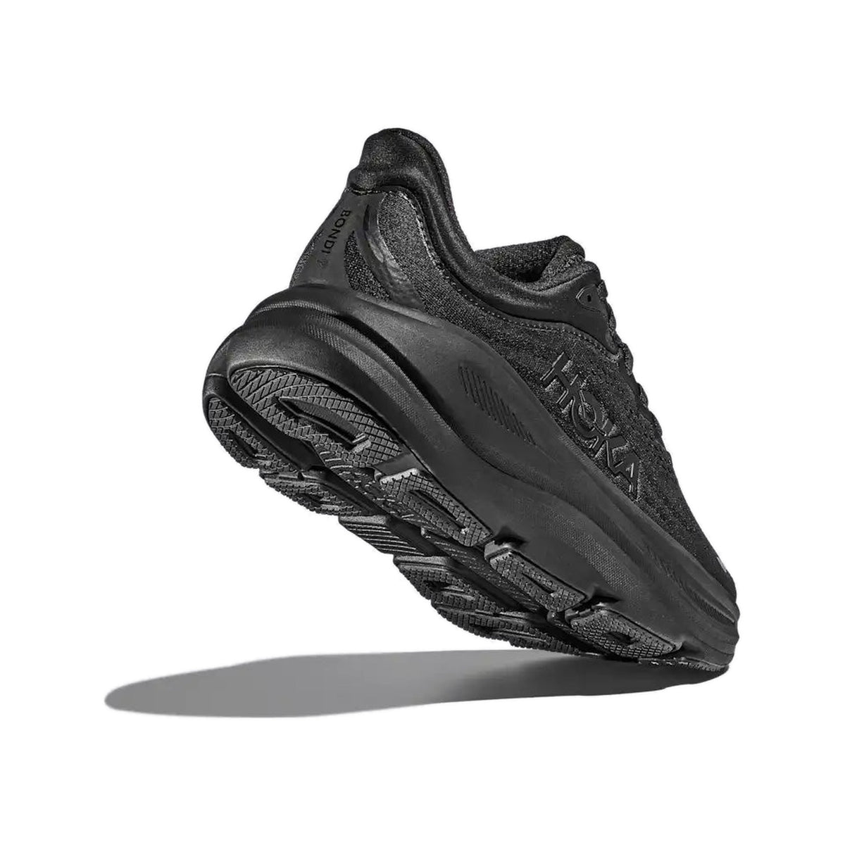 Women's HOKA Bondi 9 Black-Black (Wide) running shoe