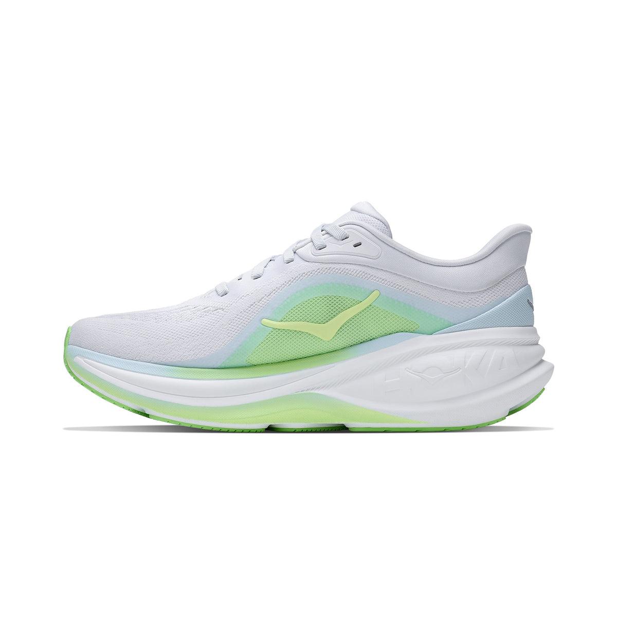 Women's HOKA Clifton PRO cosmic grey - neon yuzu running shoe
