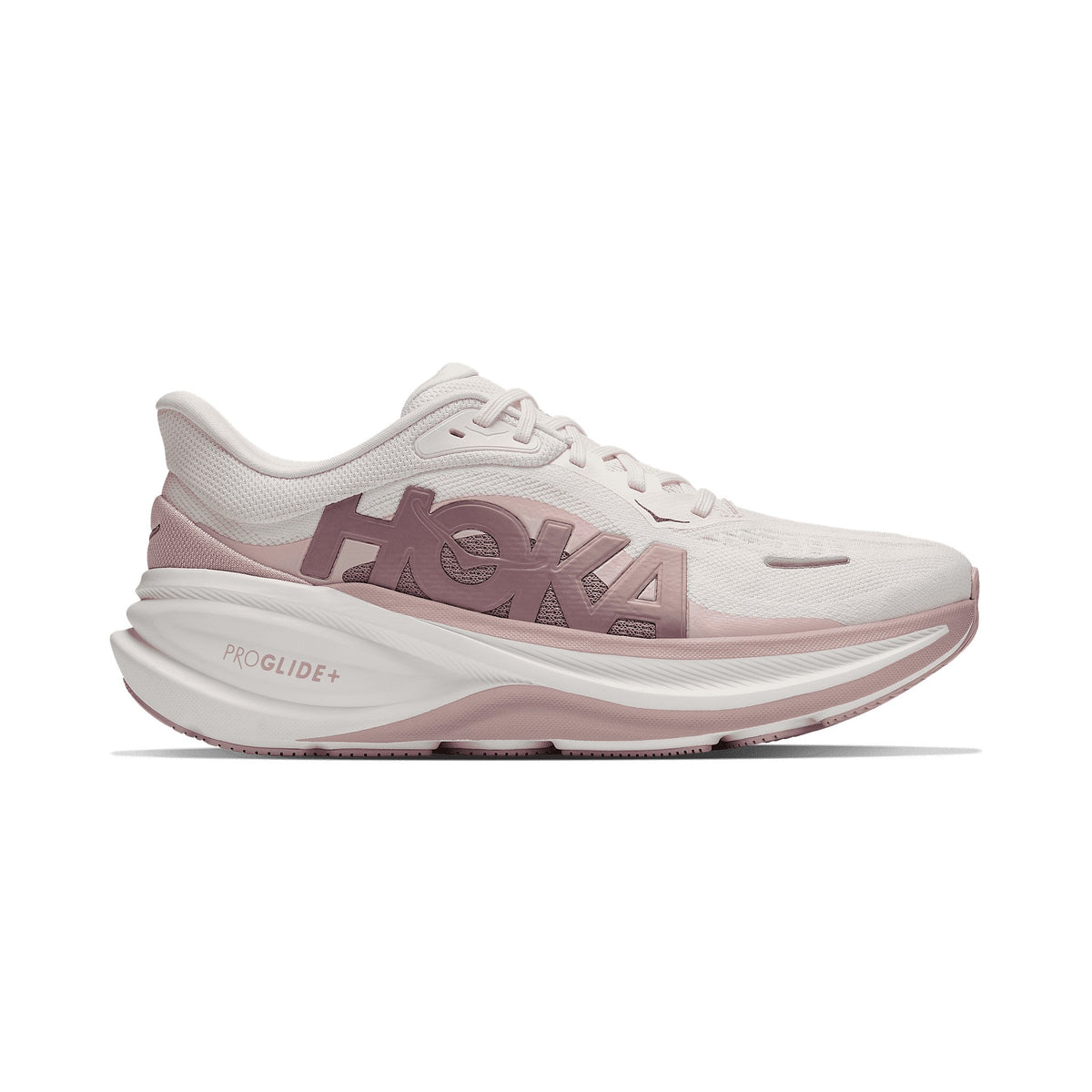 Women's HOKA Clifton PRO GLM ALABASTER - PINK OPAL running shoe