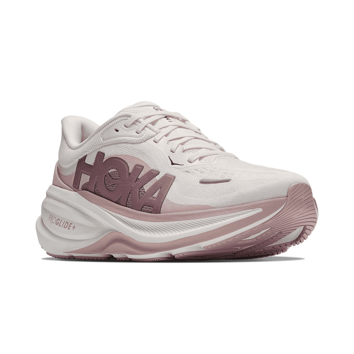 Women's HOKA Clifton PRO GLM ALABASTER - PINK OPAL running shoe