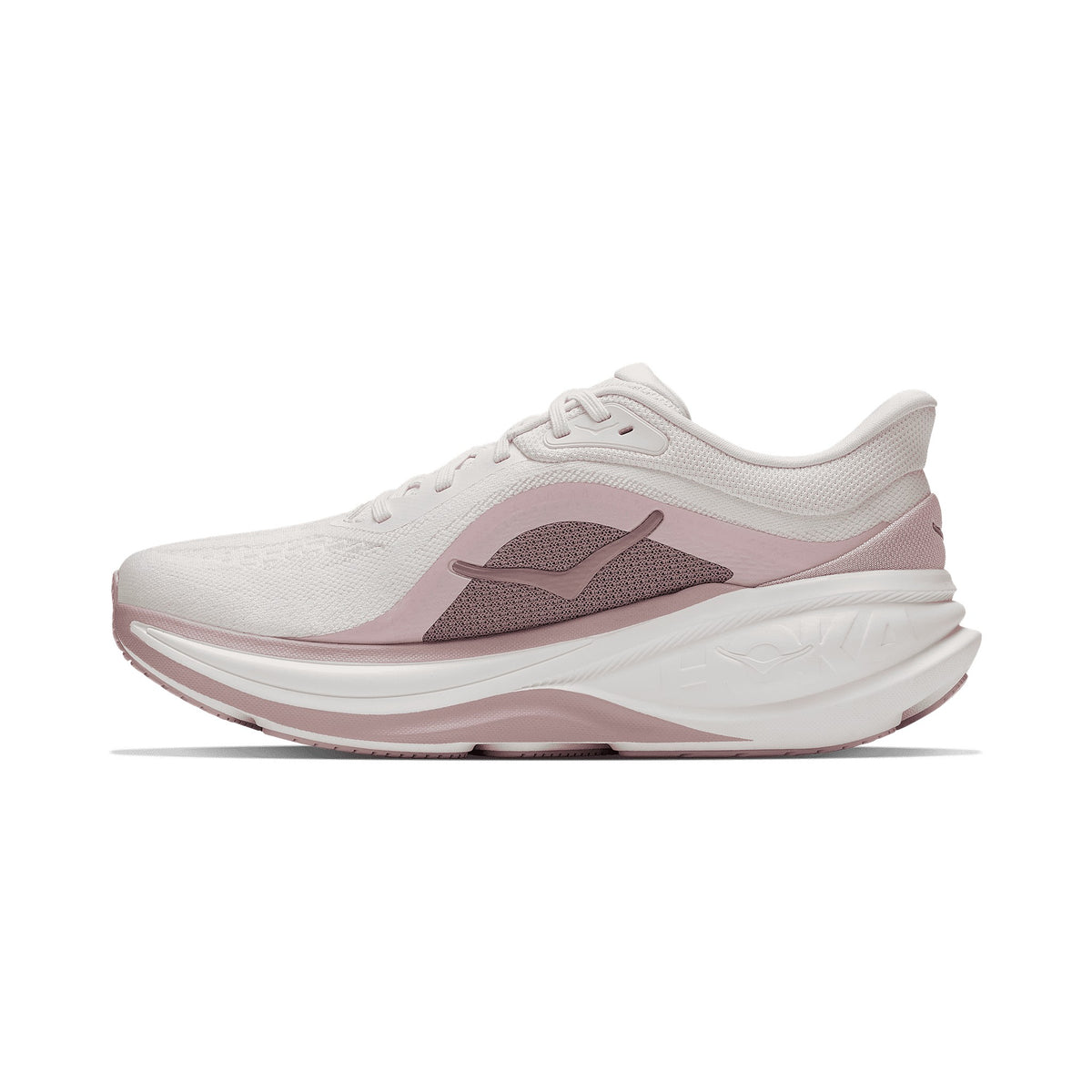 Women's HOKA Clifton PRO GLM ALABASTER - PINK OPAL running shoe