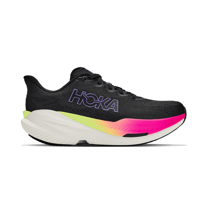 Women's - HOKA Mach X 3 - Black/Neon Nebula