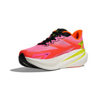 Women's HOKA Mach X 3 neon rose - neon tangerine running shoe