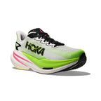Women's HOKA Mach X 3 white - neon lime running shoe