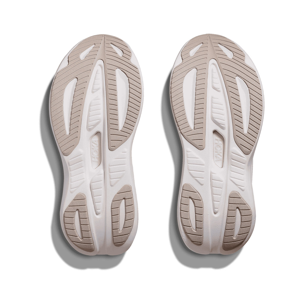 Women's HOKA Skyward Laceless Putty-White running shoe