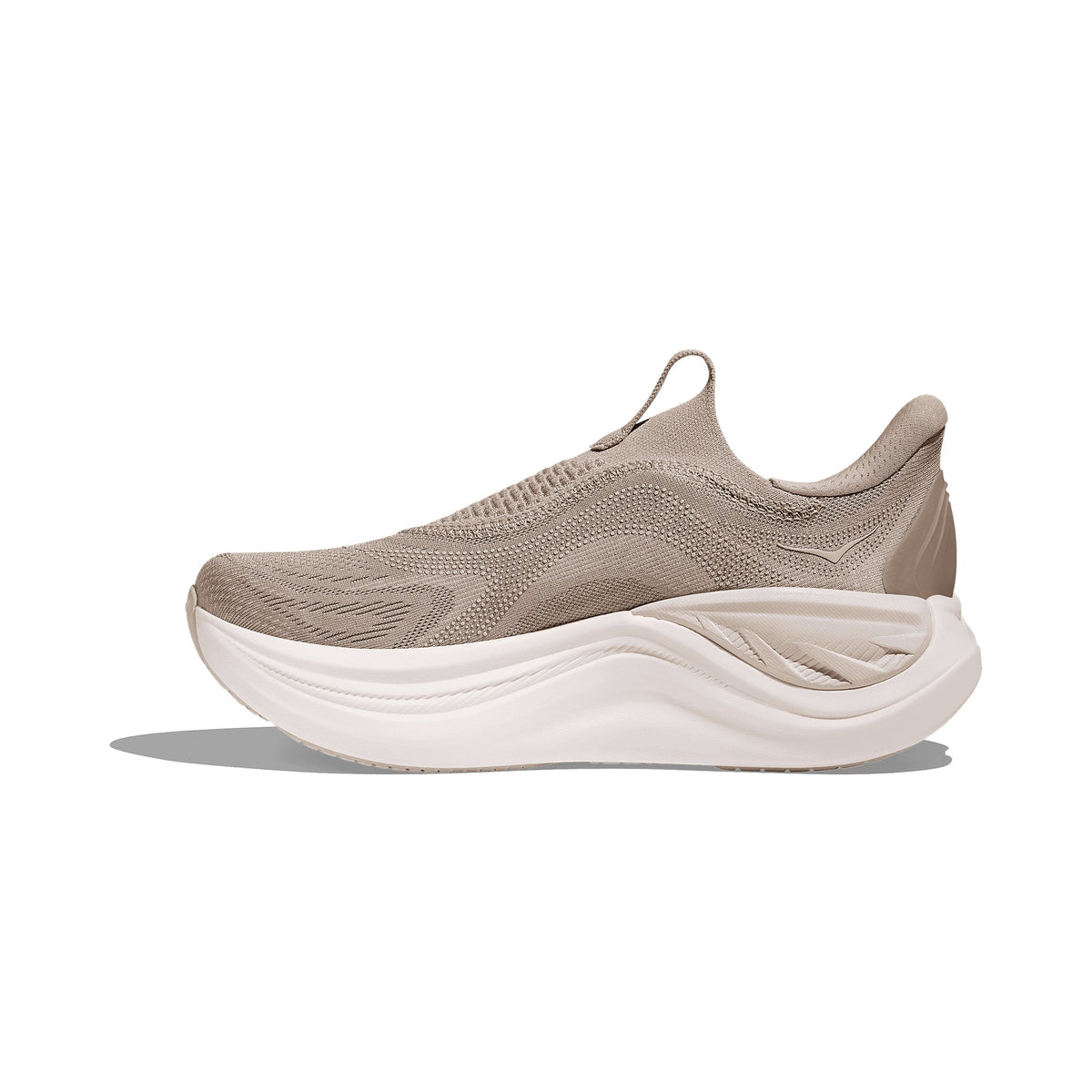 Women's HOKA Skyward Laceless Putty-White running shoe