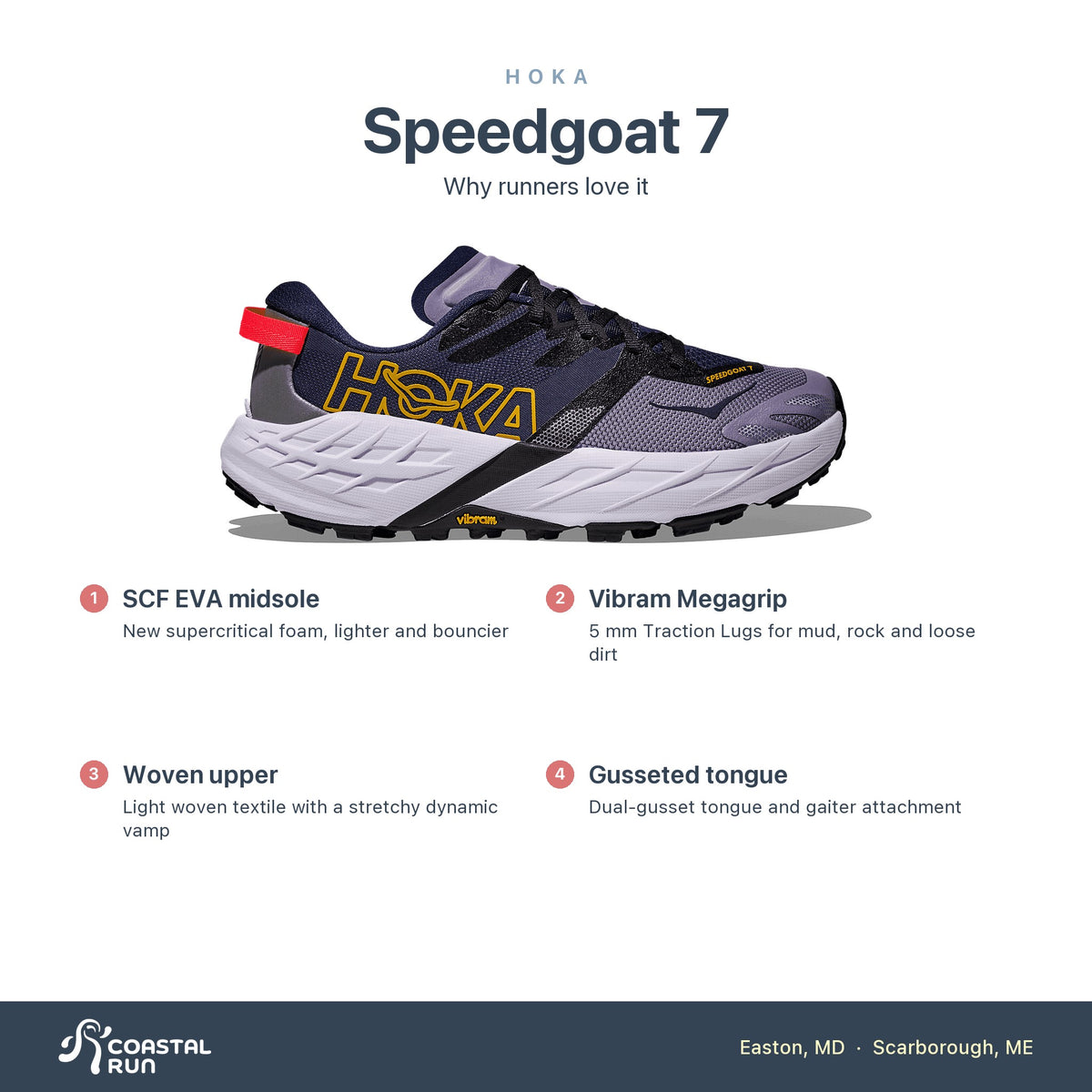 Women's HOKA Speedgoat 7 Berry Jam-Starlight Glow features