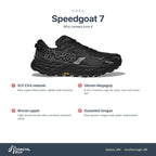 Women's HOKA Speedgoat 7 Black-Outer Orbit features