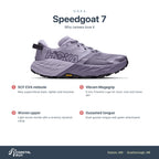 Women's HOKA Speedgoat 7 MELLOW LILAC - PURPLE FOG features