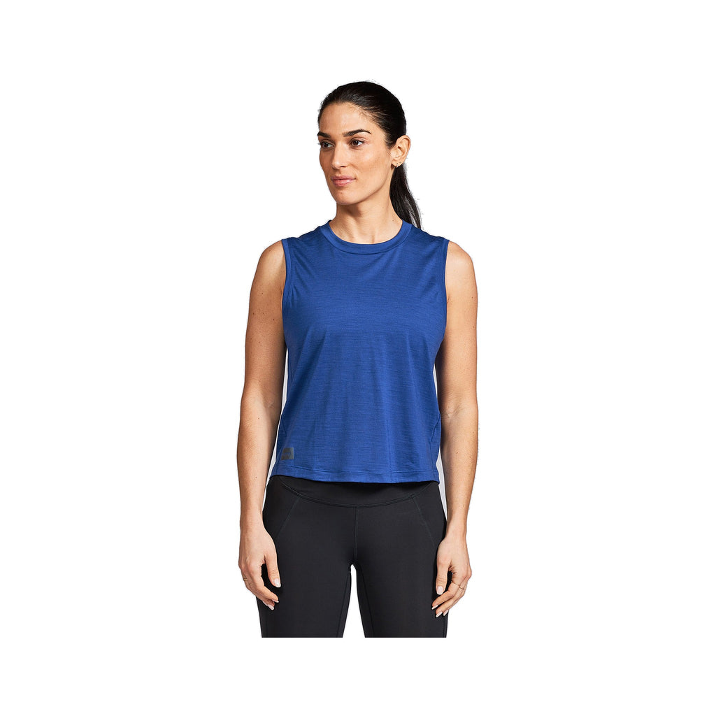 Women's Janji Repeat Merino Muscle Tank Sapphire