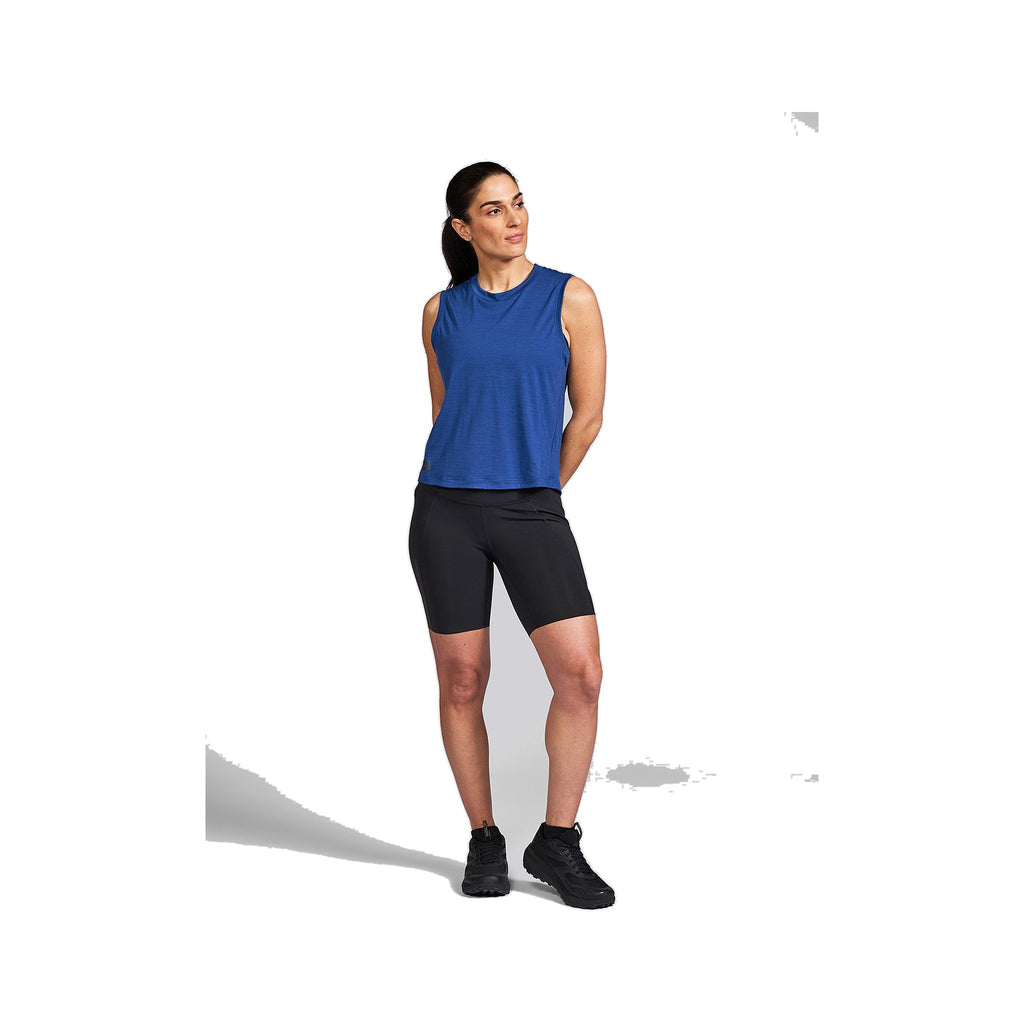Women's Janji Repeat Merino Muscle Tank Sapphire