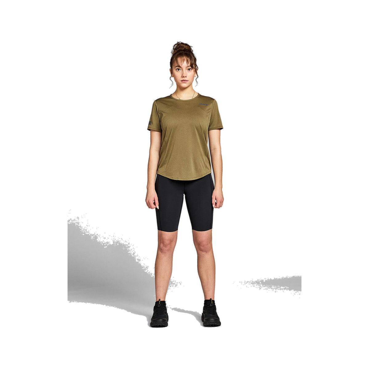 Women's Janji Run All Day Tee Conifer