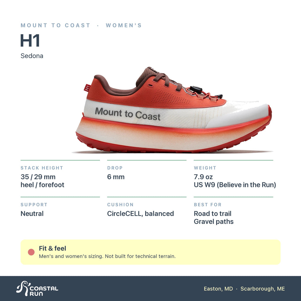 Women's Mount to Coast H1 Sedona specs