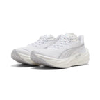 Women's PUMA Deviate Nitro 4 Warm White-Lucite-Vapor Gray running shoe