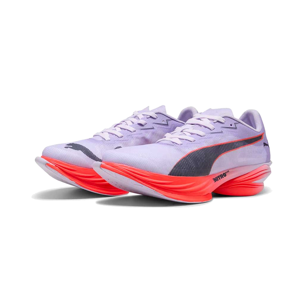 Women's PUMA Fast-R Nitro Elite 3 Lavender-Inky Depths-Ultra Red running shoe
