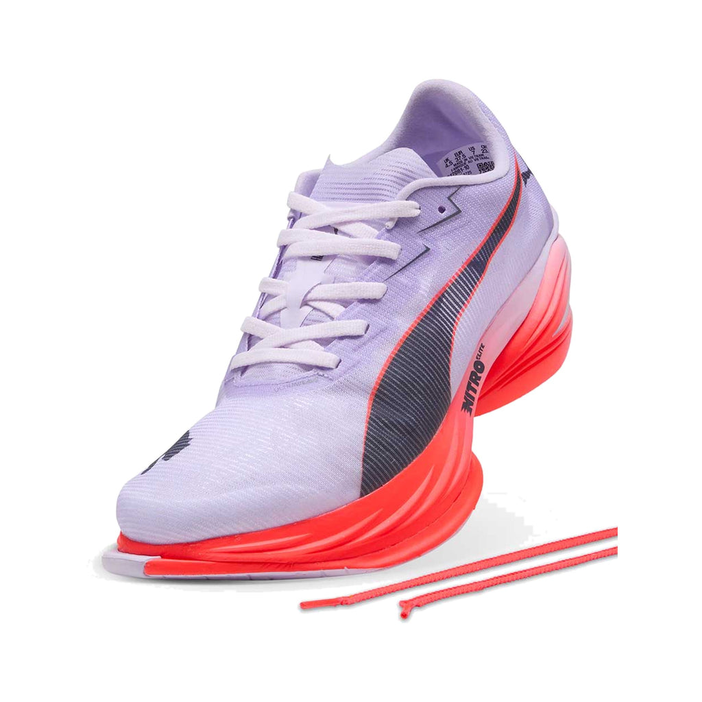 Women's PUMA Fast-R Nitro Elite 3 Lavender-Inky Depths-Ultra Red running shoe