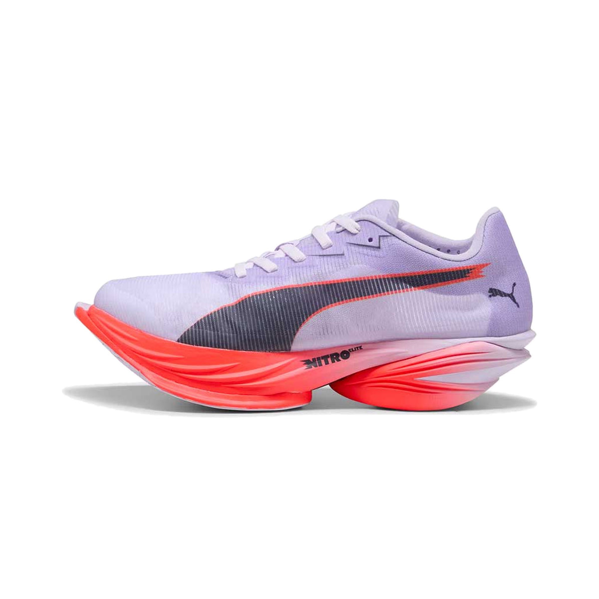 Women's PUMA Fast-R Nitro Elite 3 Lavender-Inky Depths-Ultra Red running shoe