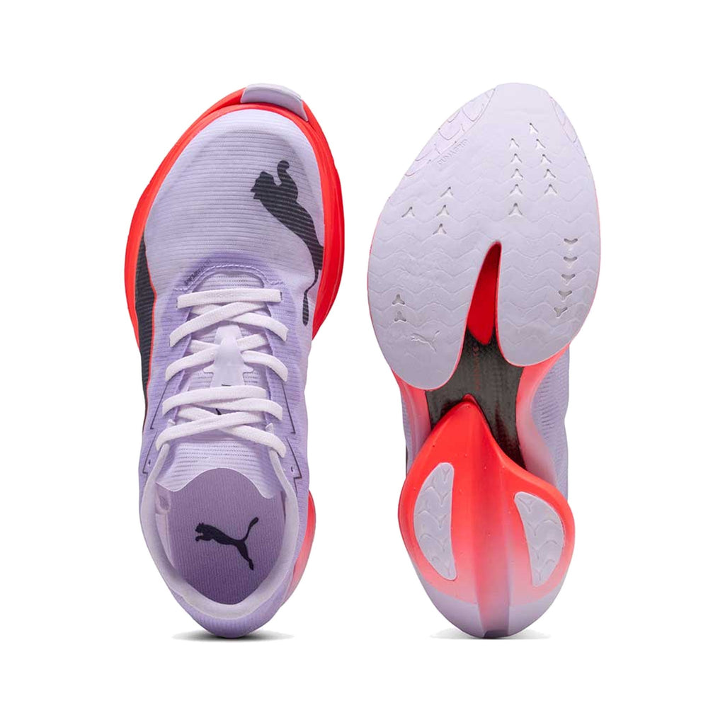 Women's PUMA Fast-R Nitro Elite 3 Lavender-Inky Depths-Ultra Red running shoe