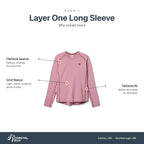 Women's Rabbit Layer One Long Sleeve Foxglove features