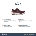 Women's Topo Aura 2 Maroon-Pink features