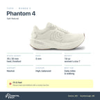 Women's Topo Phantom 4 Salt-Natural specs