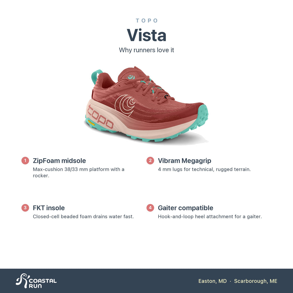 Women's Topo Vista Rose features